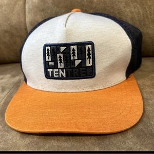 TENTREE Men’s Trucker Hat Snapback Orange/Gray/Blue NWOT